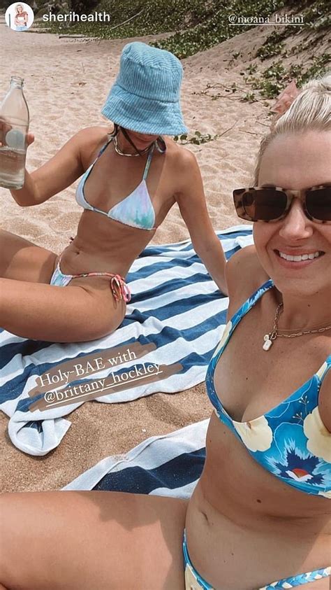 Brittany Hockley Shows Off Her Incredible Figure In A Pastel String Bikini In Thailand