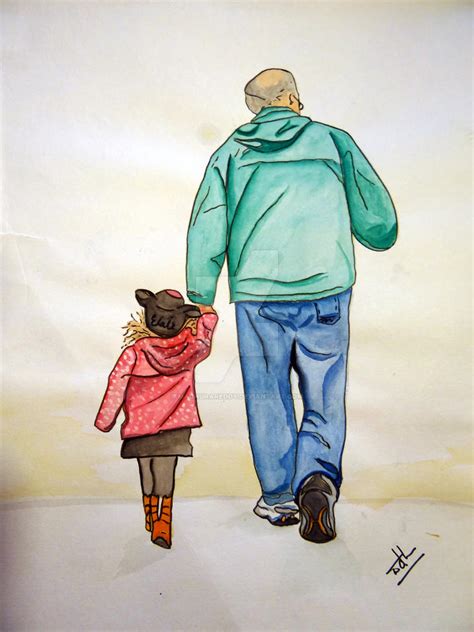 Walk With Grandpa By Madhurareddy On Deviantart