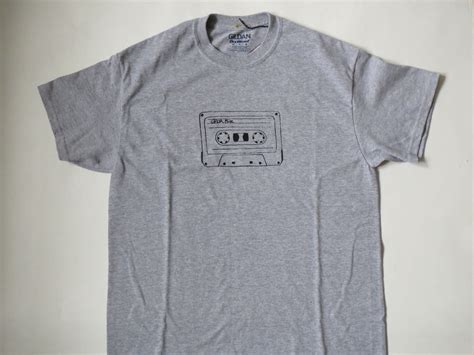 Cassette Tape Shirt Screen Print Shirt Retro Tech Tee Dj Etsy Screen Printing Shirts Geek