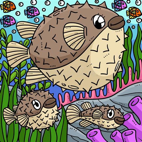 Mother Pufferfish Stock Illustrations 7 Mother Pufferfish Stock