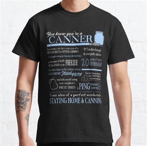 Funny Canning T You Know Youre A Canner When Blue And White T