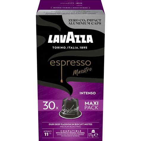Lavazza Espresso Intenso Nespresso Compatible Coffee Pods 30 Pack