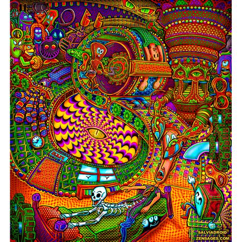 Esoteric Dmt Painting Salvia Trip Fractalika