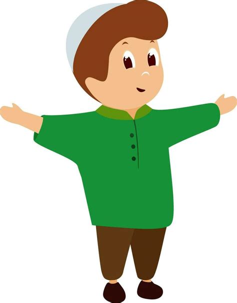 Cartoon Character Of A Islamic Boy 27681775 Vector Art At Vecteezy