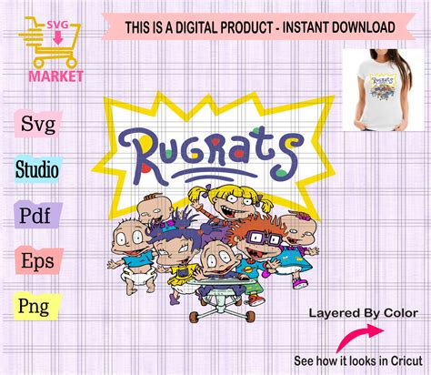 Rugrats Svg S Decade Cartoons Svg Rugrats Cut File Instant The Best