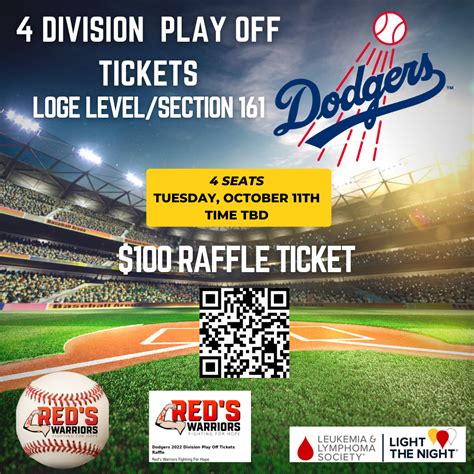 Dodgers 2022 Division Play Off Tickets Raffle