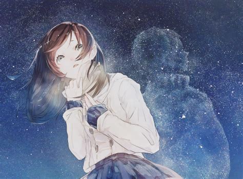 Anime Galaxy Stars Otaku Pixiv Anime Girl Anime Edit Cute