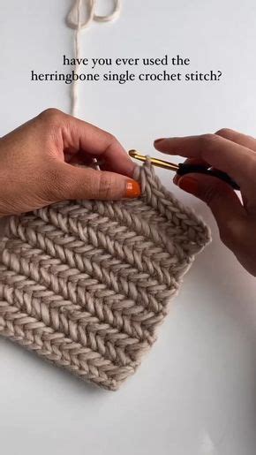 Stitches 101 Herringbone Single Crochet Stitch Artofit