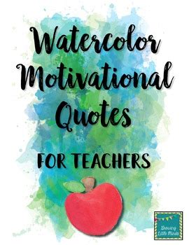 Share tweet google pinterest mail. Watercolor Motivational Quotes for Teachers by Erica ...