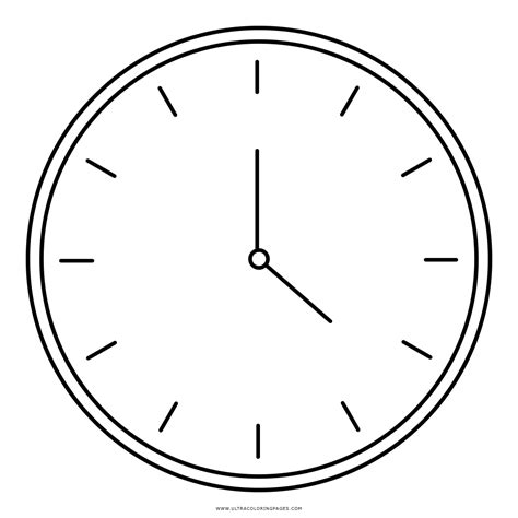 Clock Coloring Page Ultra Coloring Pages