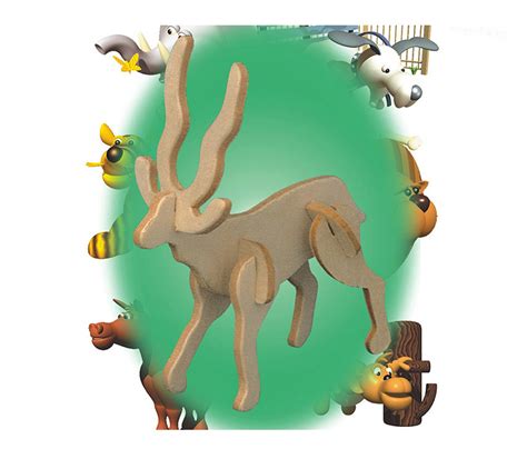 Mini 3d Puzzles Antelope