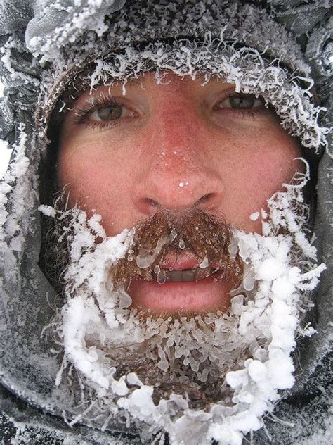Frozen Beard In 23 Degrees Temperature Near Gole Eastern Turkey Barbas Nieve Chicas