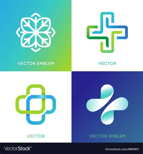 Set Abstract Logos And Emblems Alternative Vector Image