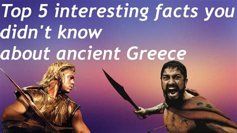 Top 5 Interesting Facts About Ancient Greece Youtube