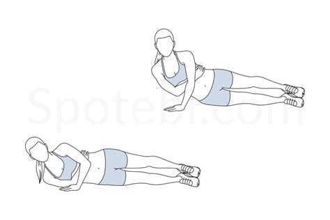 One Arm Tricep Push Up Illustrated Exercise Guide