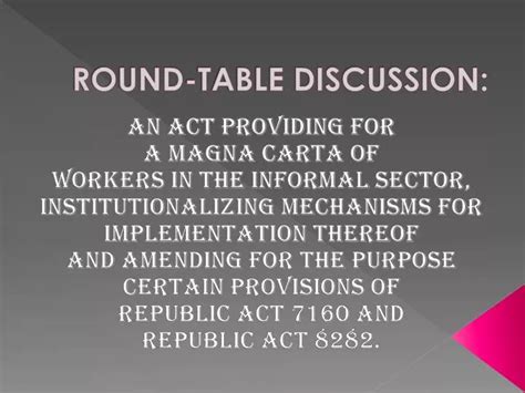 Ppt Round Table Discussion Powerpoint Presentation Free Download