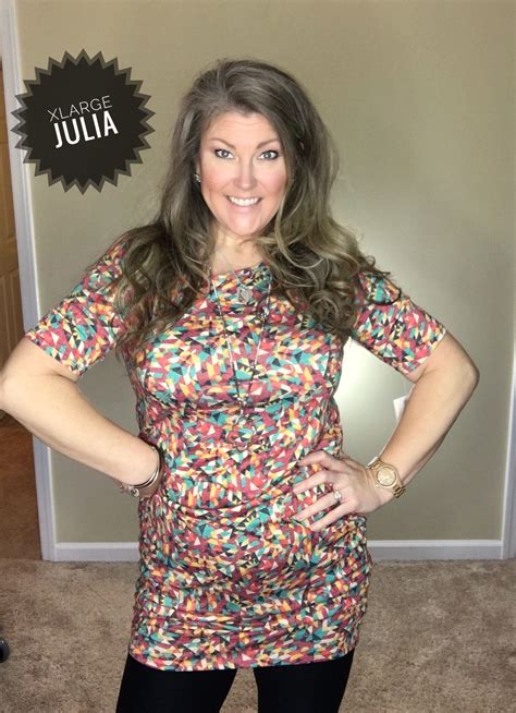 Lularoe Julia Dress Size Xlarge 45 Ruched Up And Worn As A Tunic