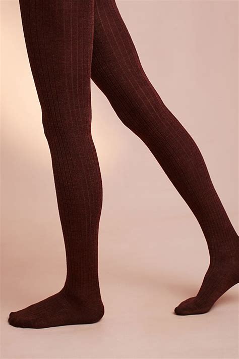 Ribbed Wool Tights Anthropologie