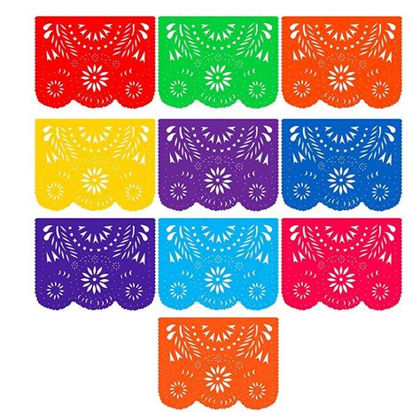 Buy RICO RICO Plastic Papel Picado 1 Pack Ideal For A Mexican Fiesta