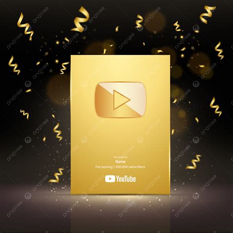 Vector De Premio De Oro De Youtube Png Youtube Premio Oro Png Y