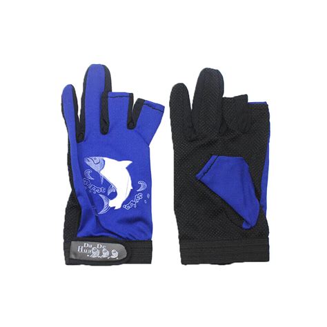 Fishing Hunting Gloves 3 Fingerless Anti Slip Waterproof Outdoor Sun