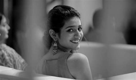 Internet Wink Queen Priya Prakash Varriers Monochrome Picture And