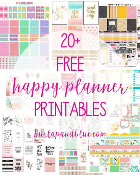 Weekly Planner Printables Free For Your Happy Planner