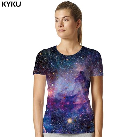 galaxy shirt space universe 3d print tshirt women hort sleeves womens brand clothing hip hop top