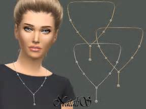 Lariat Necklace With Crystals By Natalis At Tsr Sims 4 Updates