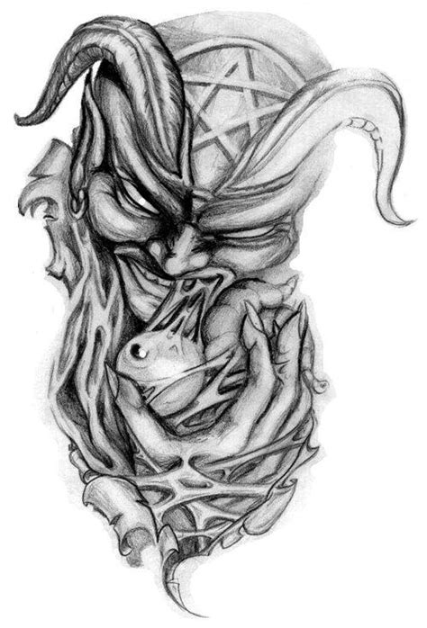 Pin By Gary Boos On Good Vs Evil Demon Drawings Demon Tattoo