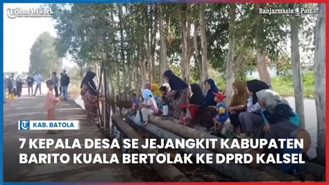 Kepala Desa Se Jejangkit Kabupaten Barito Kuala Bertolak Ke Dprd