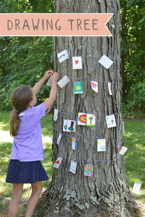 This is a step wise tutorial made for beginners and kids, who are newbies in the field of drawing. The Drawing Tree | Forest school activities, Outdoor ...