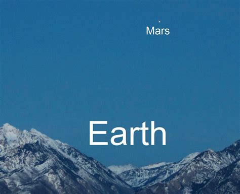 Earth From Mars And Mars From Earth Earth Blog