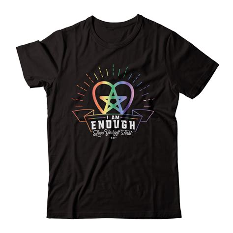 I Am Enough Love Yourself First Rainbow T Shirt