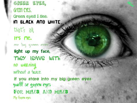 Poem Tree Green Eyes
