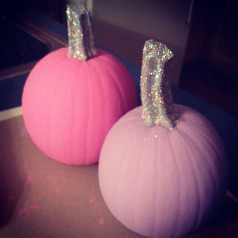 Pretty Pumpkins A Little Paint And Glitter Never Hurts Anything