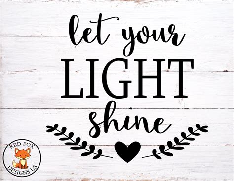 Let Your Light Shine Svg Matthew 516 Svg She Is Clothed In Etsy