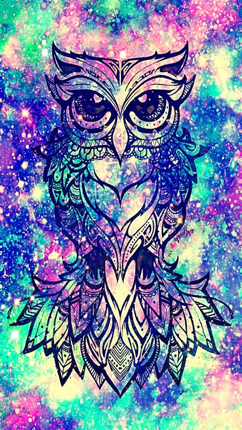 Pretty Owl Galaxy Wallpaper Androidwallpaper Iphonewallpaper
