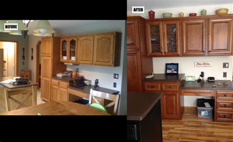 Refacing usually will cost as much if not more than new cabinets unless. Kitchen cabinet refacing and flooring replacement, before ...