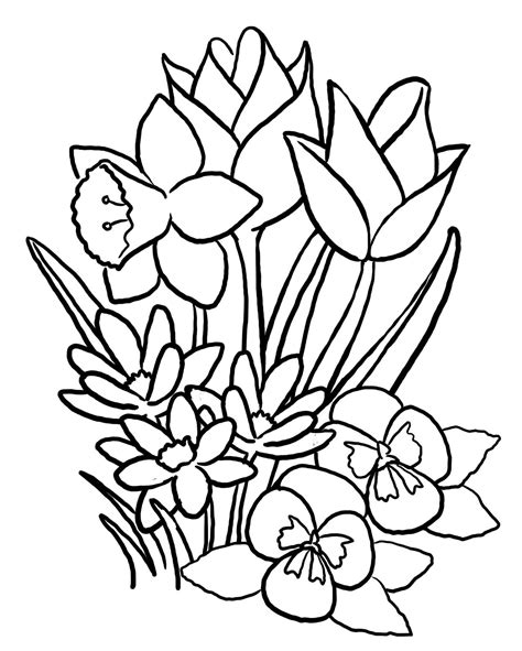 Find the best flowers coloring pages for kids and adults and enjoy coloring it. Free Printable Flower Coloring Pages For Kids - Best ...