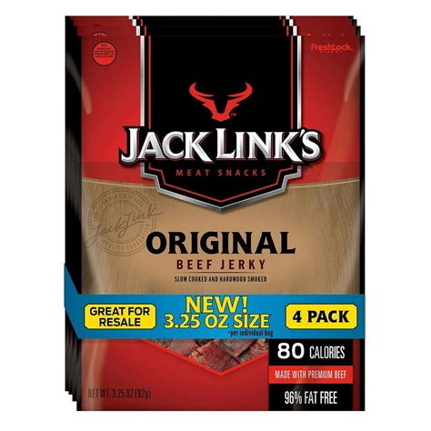 Jack Links Original Beef Jerky 325 Oz 4 Ct