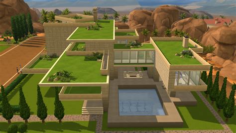 Sims 4 Modern Gardens House By Ramborocky On Deviantart