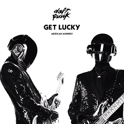 daft punk get lucky single cover on behance