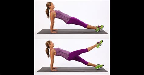 Reverse Plank With Leg Lift Tone Your Entire Body With