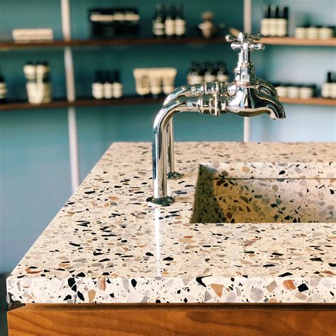 Terrazzo Sink Design Terrazzo Countertop Design Terrazzo Sink