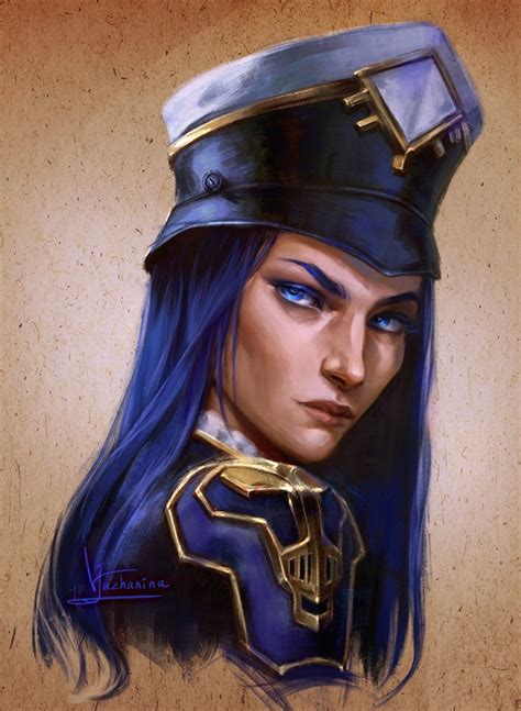 Caitlyn And Arcane Caitlyn League Of Legends And 1 More Drawn By Inna