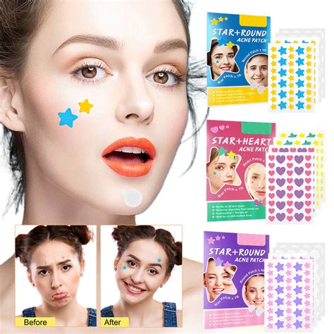 Star Pimple Patch Colorful Hydrocolloid Pimple Absorb And Reduce Acne