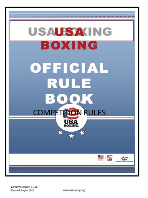1 11 14 Usa Boxing Competition Rules Individual Sports Combat Sports