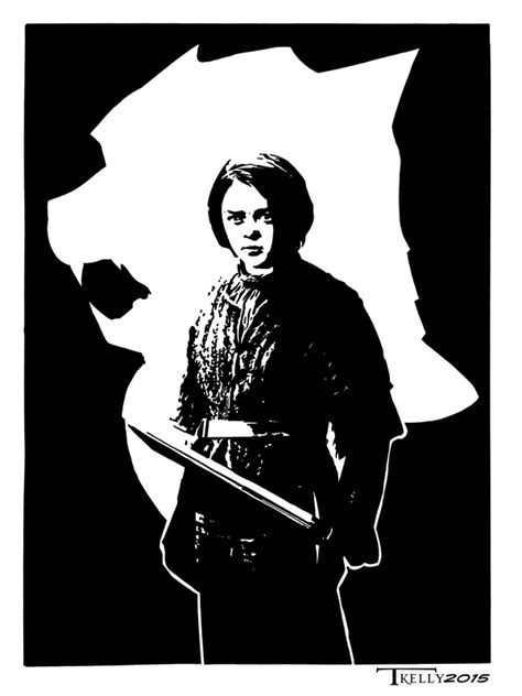Arya Stark Valar Morghulis By Artist Tom Kelly By Tomkellyart On Deviantart