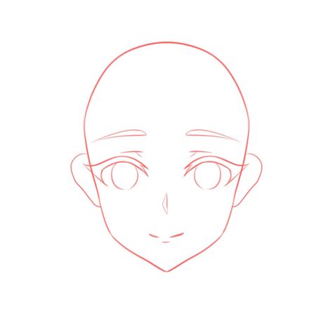 How To Draw The Head And Face Anime Style Guideline Front View Tutorial Mary Li Art